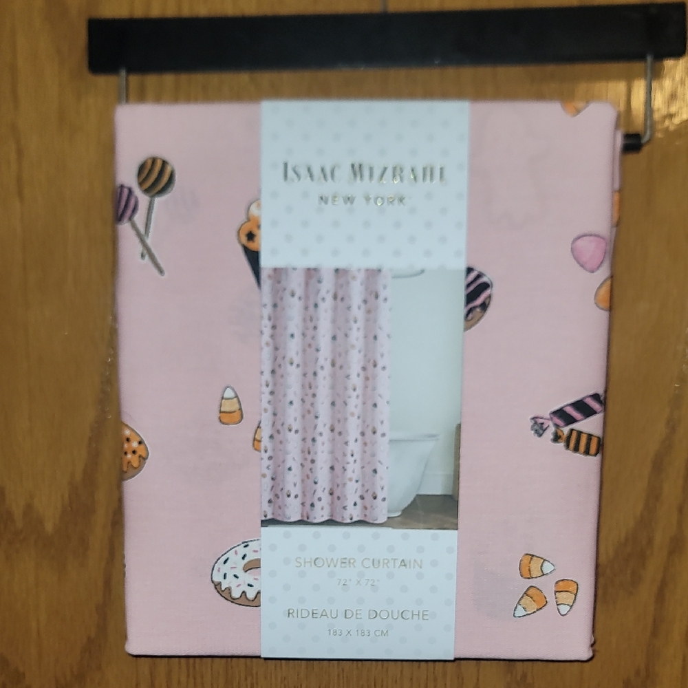 Isaac Mizrahi Pink Candy Design Shower Curtain - Picture 1 of 4
